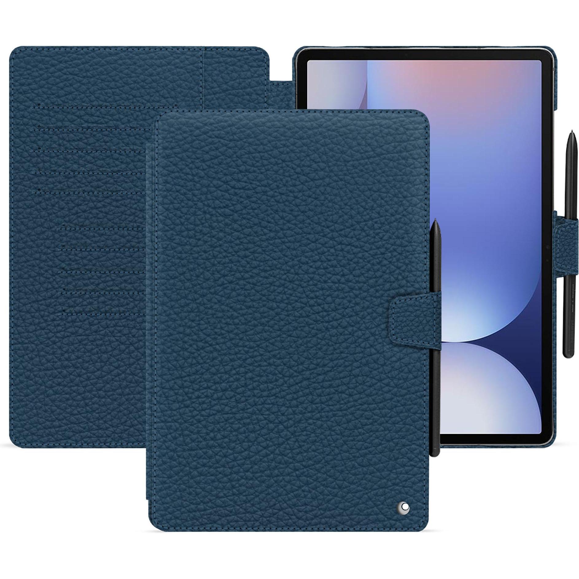 Noreve Lederschutzhülle für Samsung Galaxy Tab S10+ (Galaxy Tab S10+), Tablet Hülle, Blau