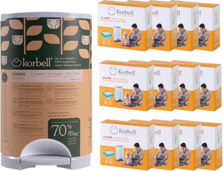 Produktbild Korbell Windeleimer recycled mit Nachfüllfolien