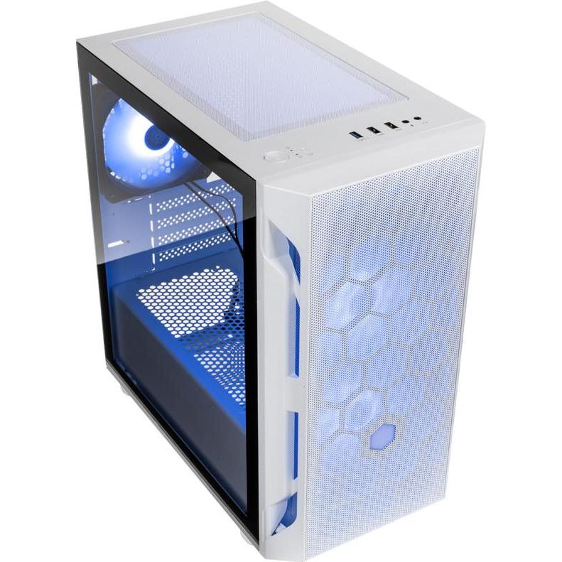 Thumbnail - Silverstone Fara H1M Pro Micro-ATX Gehäuse, Tempered Glass (mATX), PC Gehäuse, Weiss