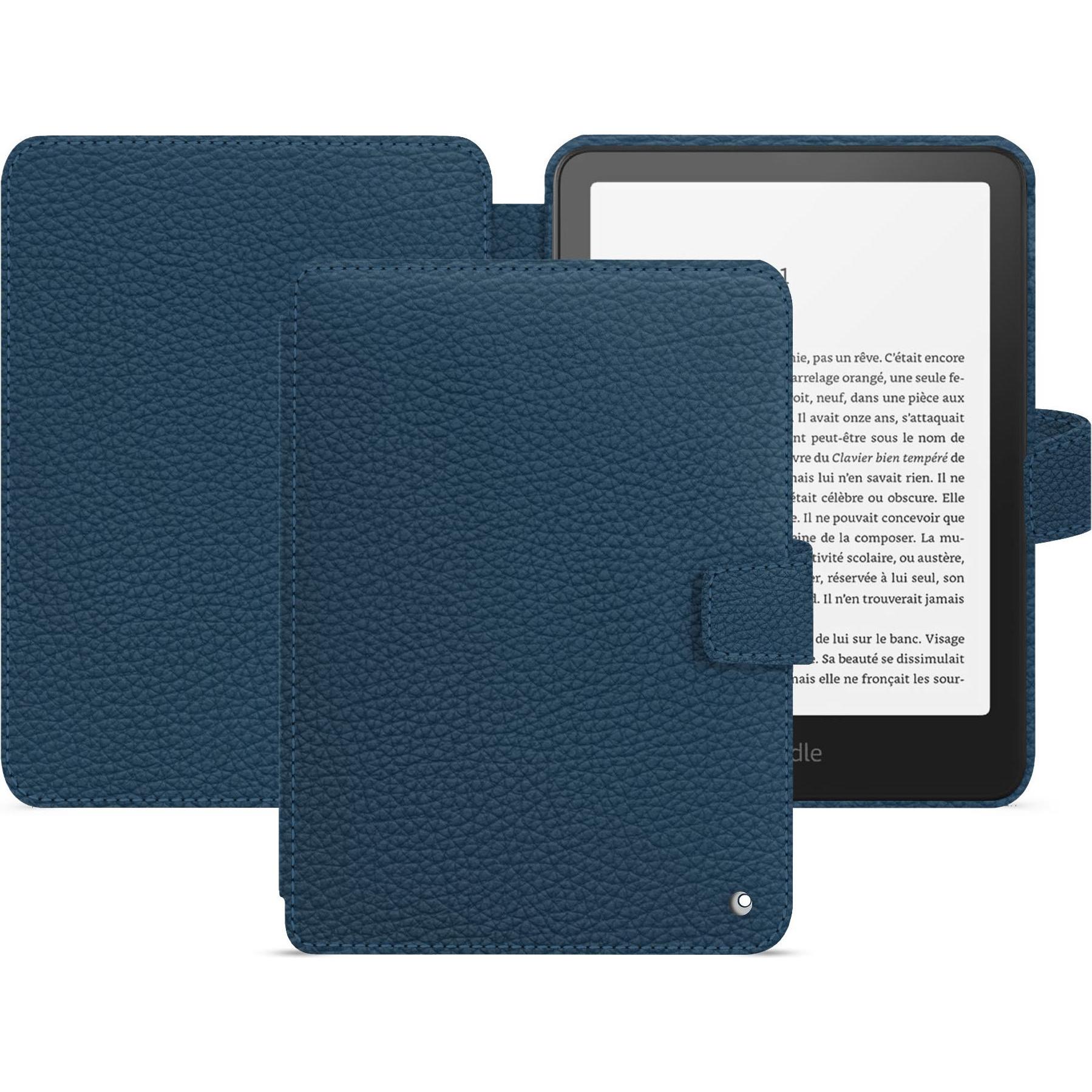 Noreve Lederschutzhülle horizontal, eReader Zubehör, Blau