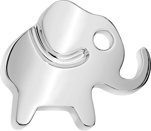 Actual product image Star Piercing Threadless Elefant silber (without brass, Titanium)