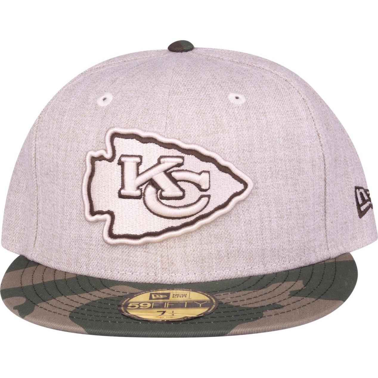 Thumbnail - New Era, Herren, Cap, 59Fifty Heather Oat Kansas City Chiefs, Beige, (7 1/8)