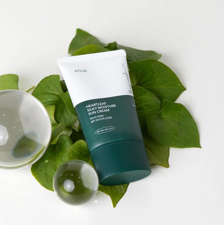 Actual product image Anua Heartleaf Silky Moisture Sun Cream (Suntan cream, SPF 50+, 50 ml)