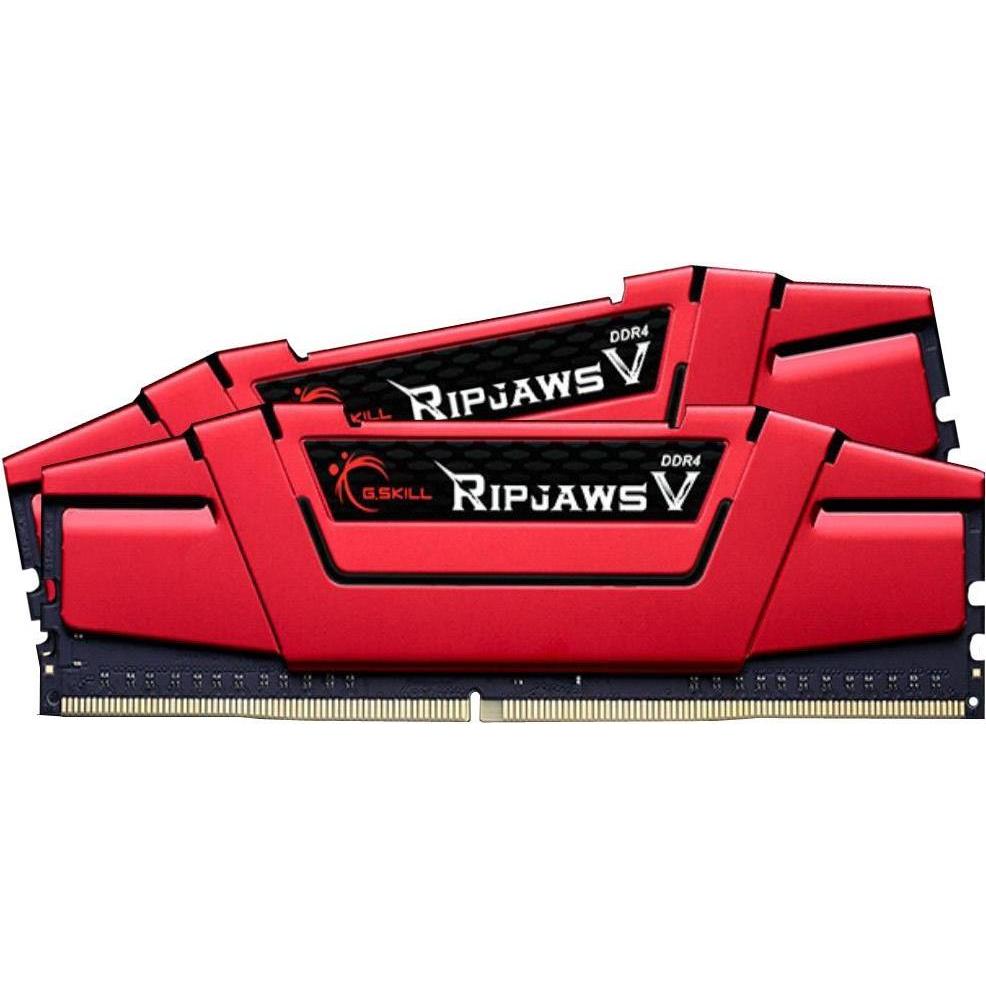 G.Skill Ripjaws V (2 x 8GB, 2800 MHz, DDR4-RAM, DIMM), RAM, Schwarz, Rot