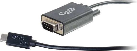 Image du produit C2G Câble adaptateur USB2.0 USB-C vers DB9 série RS232
