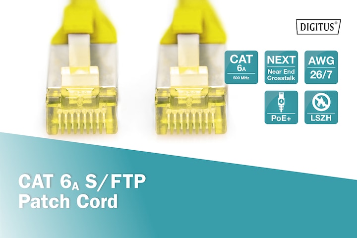 Produktbild Digitus Netzwerkkabel (S/FTP, CAT6a, 10 m)