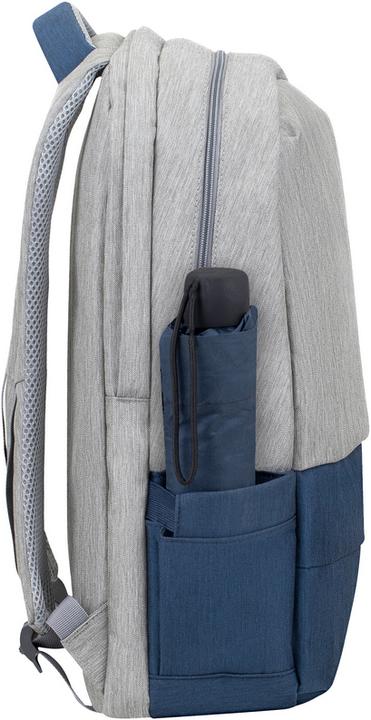 Actual product image Rivacase 7567 Grey Dark Blue Notebook Backpack up to 17.3"