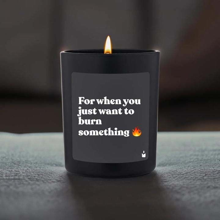 Actual product image Chatty Candles Woody scented candle For when you just want to burn something