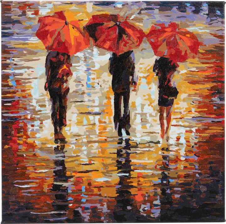 Craft Buddy Malen nach Zahlen Bild-Set 30x30cm Im Regen