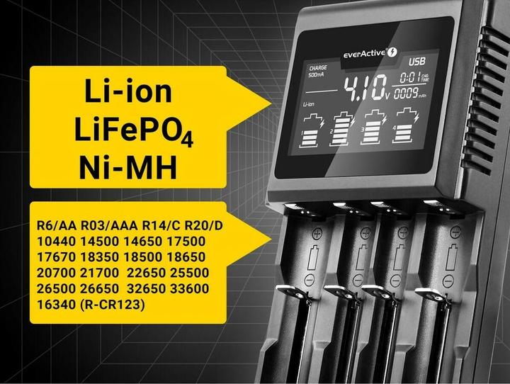 Image du produit Everactive Chargeur UC-4000 (AA, AAA, C, D)