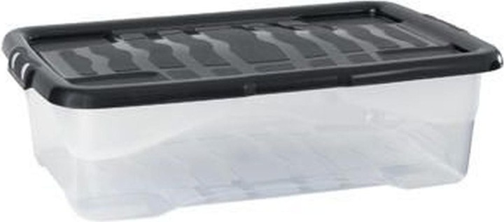 Produktbild Cep Aufbewahrungsbox Strata Crystal,30 Liter Inhalt, mit Deckel, transp/schwarz (30 l)