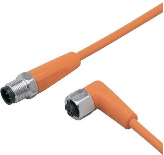 Actual product image IFM Connecting cable ger/gew. M12 4p gold-plated EVT050 - Cable - 5 m