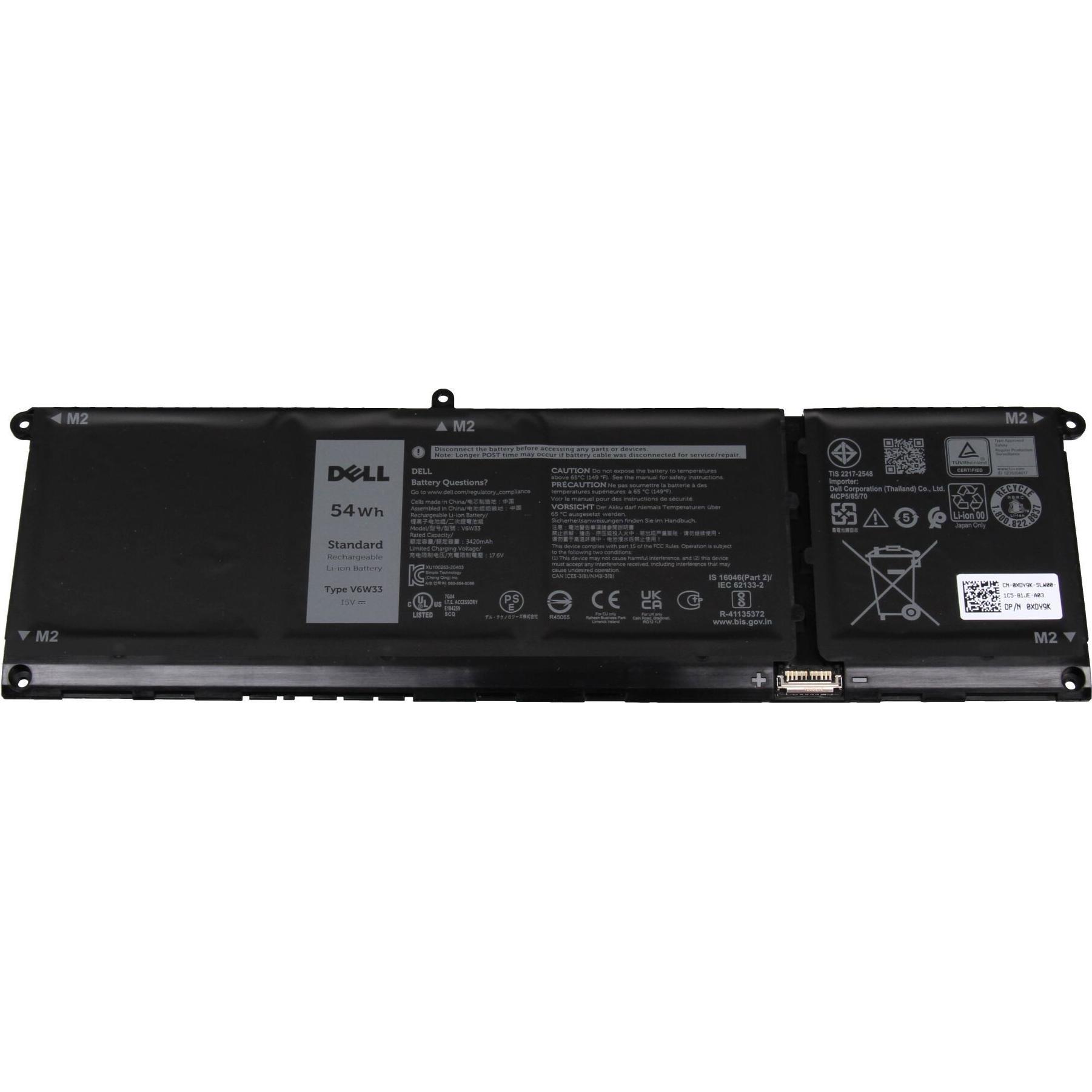 Thumbnail - Dell XDY9K (4 Zellen, 3420 mAh), Notebook Akku
