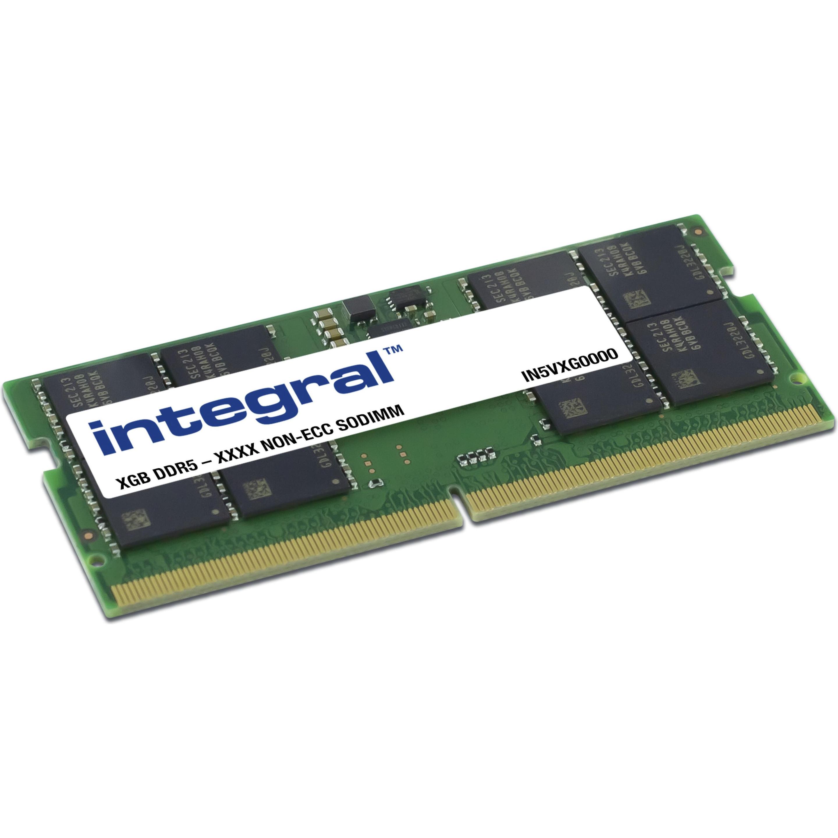 32GB 【ECC】 DDR5 4800 SODIMM Integral 32GB SODIMM DDR5 4800MHZ UNBUF NO-ECC - buy at Galaxus