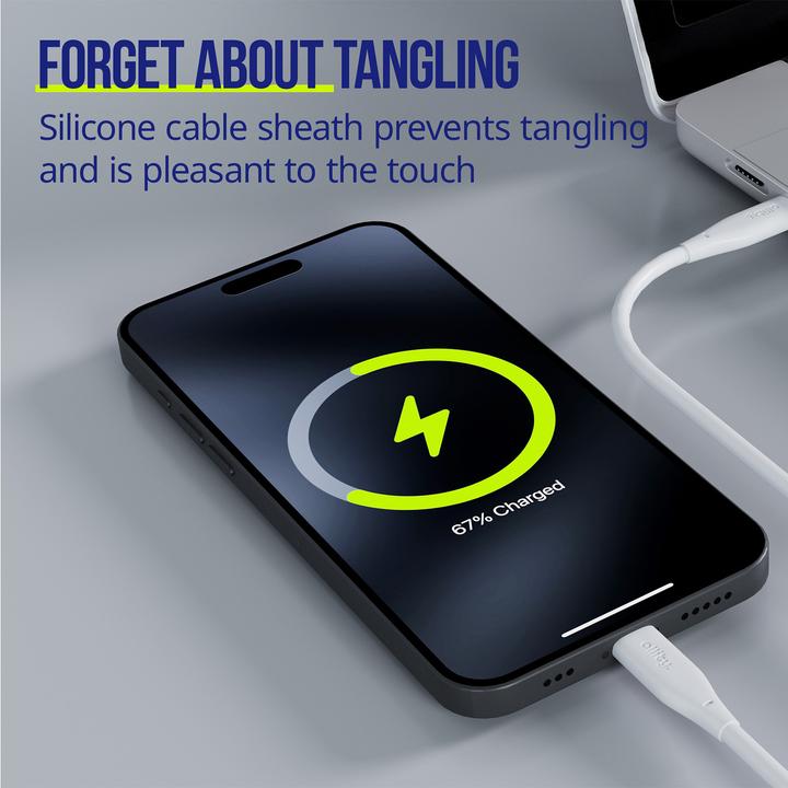 Image du produit Allity cable AUC-02 USB-C - USB-C 2.0 m 60W white (2 m, USB 2.0, 60 W)