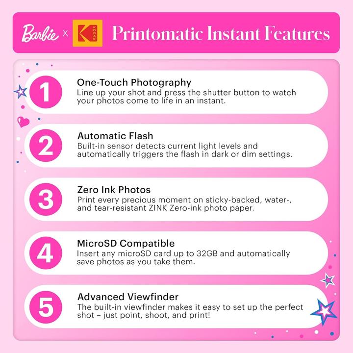 Image du produit Kodak Printomatic Barbie Camera 2 (1003296710)