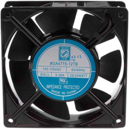 Produktbild RS PRO Lüfter 120x120x38mm 120VAC 20W 178m³/h (120 mm)