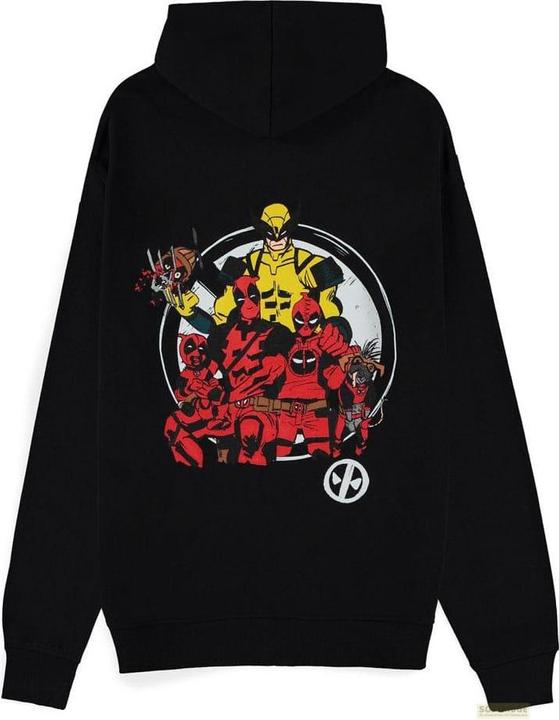 Difuzed Deadpool - Ritratto di famiglia - Felpa con cappuccio con zip da uomo - XL (XL)