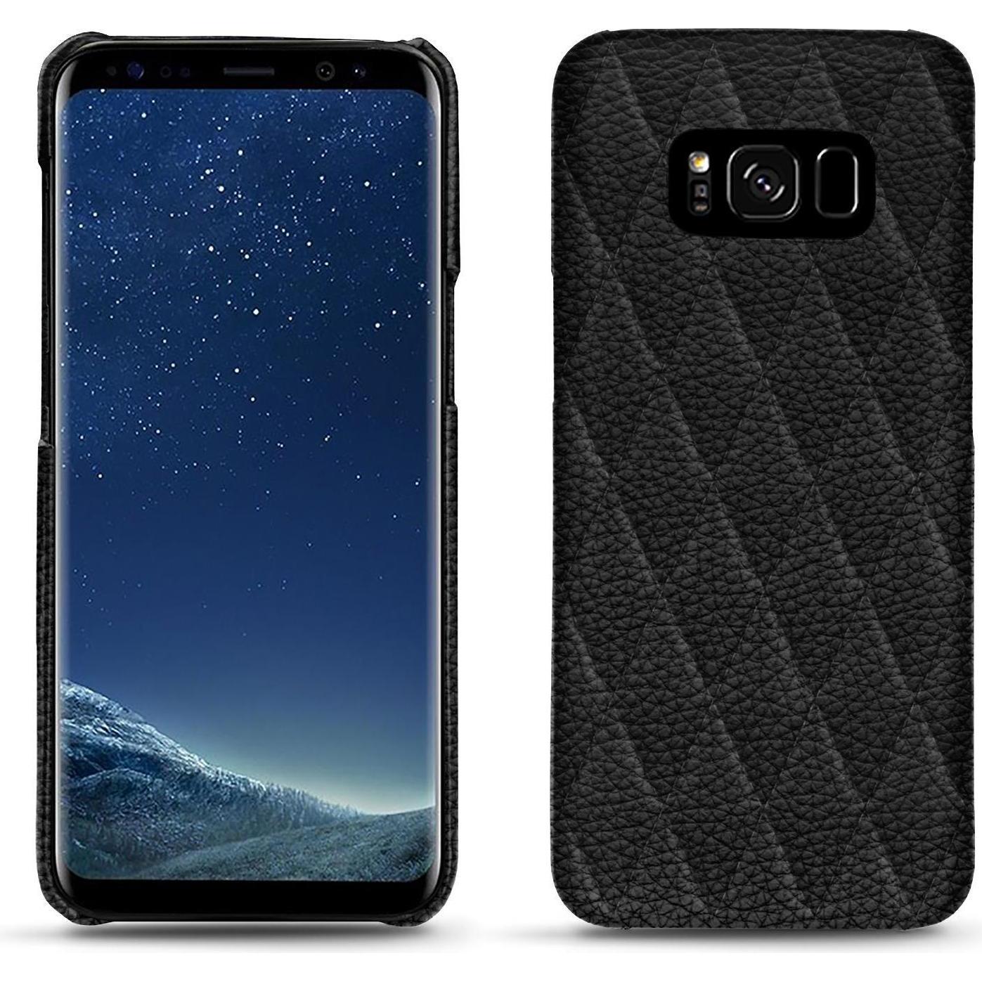Noreve Lederschutzhülle (Samsung Galaxy S8), Smartphone Hülle, Schwarz