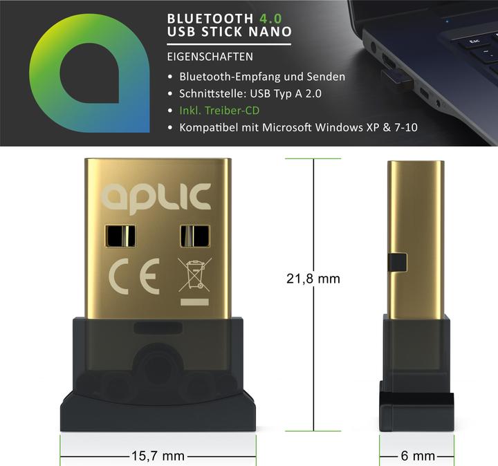 Produktbild Aplic USB Bluetooth Adapter (Sender & Empfänger)