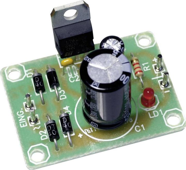 Actual product image H-Tronic Universal voltage regulator board version 78xx types in TO 220 housing