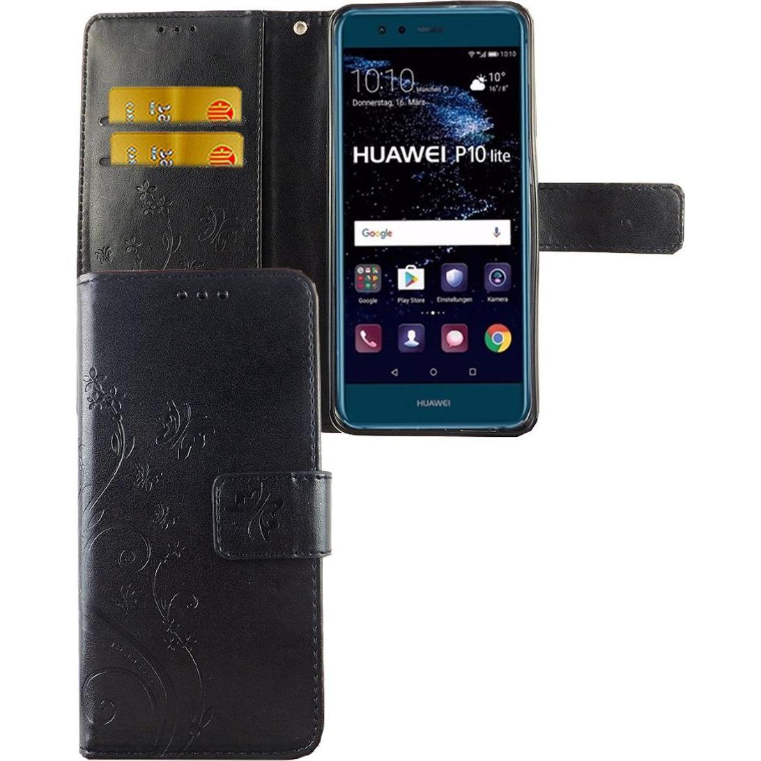 Thumbnail - König Design Hülle Handy Schutz für Huawei P10 Lite Case Cover Tasche Wallet Etui Handyhülle (Huawei P10 Lite), Smartpho...