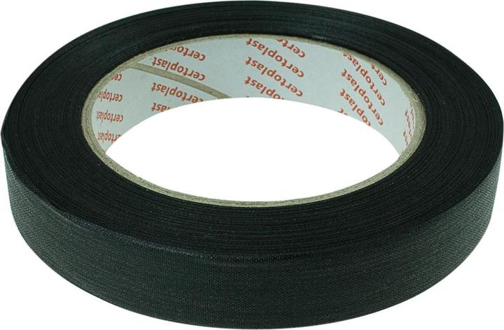 Produktbild Certoplast Gewebeklebeband, schwarz, 19 mm x 50 m (19 mm)