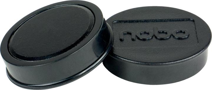Actual product image Nobo Holding magnet Ø 3.8 cm 4 pieces, Black (4 x)