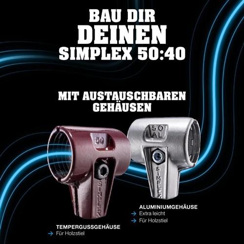 Actual product image Halder Soft faced hammer 430 50mm TPE soft/superplastic AL housing simplex (430 g)