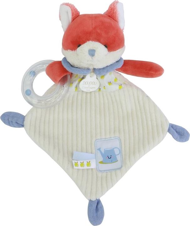Doudou et Compagnie Fuchs Renard Schmusetuch mit Rassel 21cm