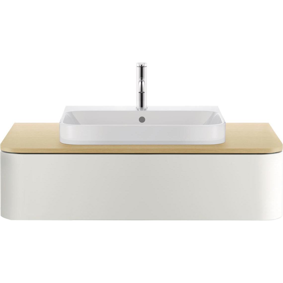 Duravit, Waschbecken, Möbelwaschtisch HAPPY D.2 m ÜL HLB 650x505mm geschli 1 HL weiss WG (505 mm, 650 mm)