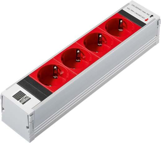 Actual product image Rittal PSM Plus power strip (plug-in module) (4 x, CEE 7/4)