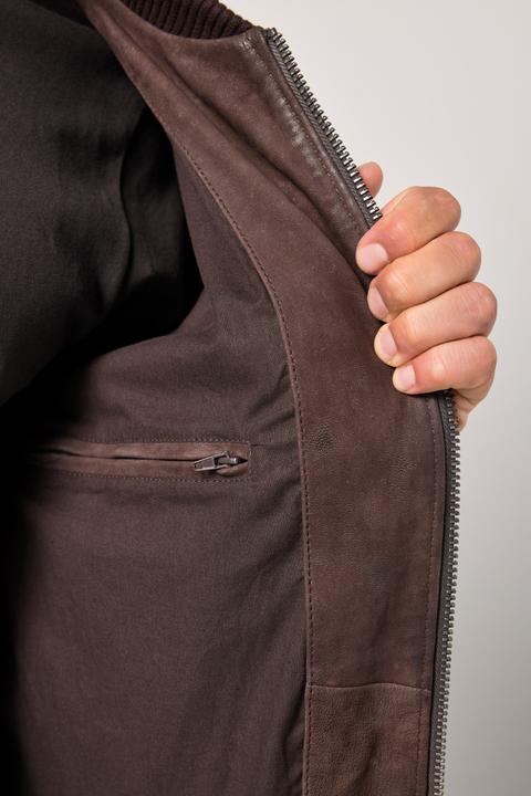 Produktbild JP1880 Leder-Blouson, Leder - Lamm Nubuk, Collegekragen, bis 7XL (7XL)