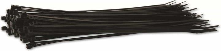 Actual product image KSS Range of cable ties polyamide 6.6, black, 380x6.4, UV-resistant, 100 pcs. (Plastic cable ties, 380 mm, 100 pcs.)
