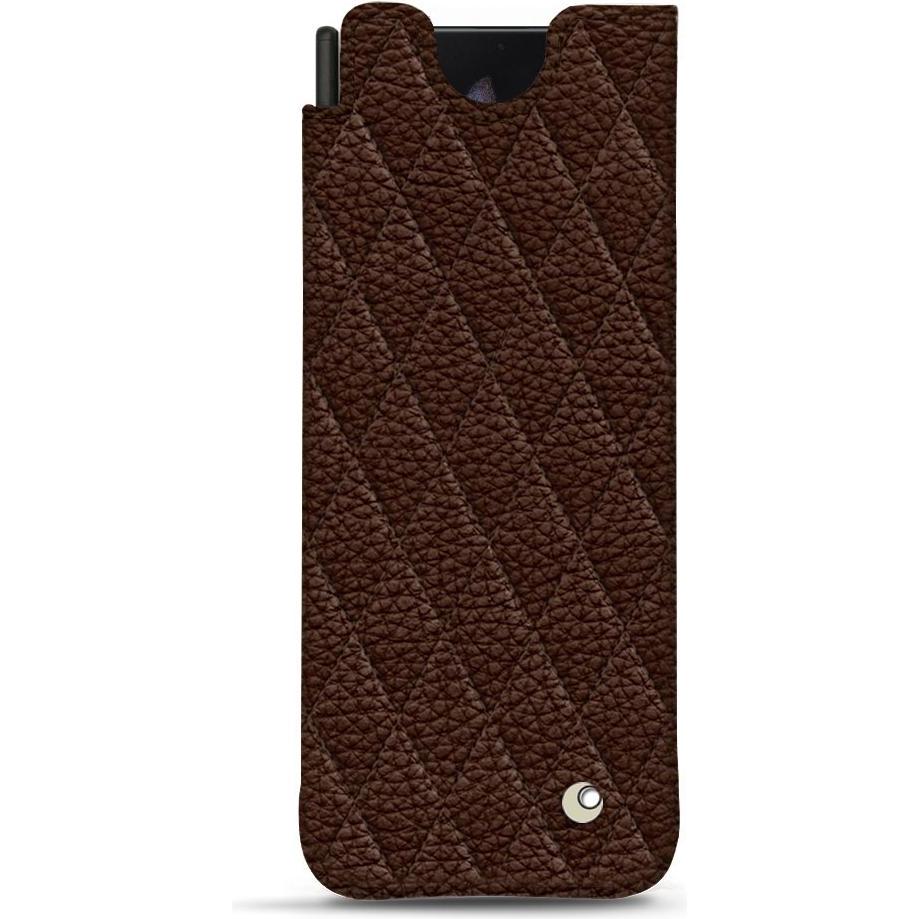 Noreve Lederschutzhülle (Samsung Galaxy Z Fold3), Smartphone Hülle, Braun