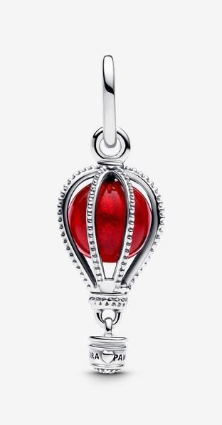 Actual product image Pandora Hot Air Balloon Murano Glass Dangle Charm (Sterling silver 925)