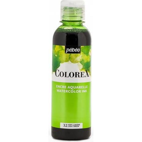 Pebeo, Künstlerfarbe + Bastelfarbe, Colorex Wassertinte (Hellgrün, 250 ml)