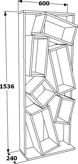 Produktbild Hanah Home Mathias (63 x 24 x 153.60 cm)