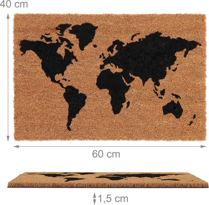 Actual product image Relaxdays coir doormat (60 x 40 x 1.5 cm)