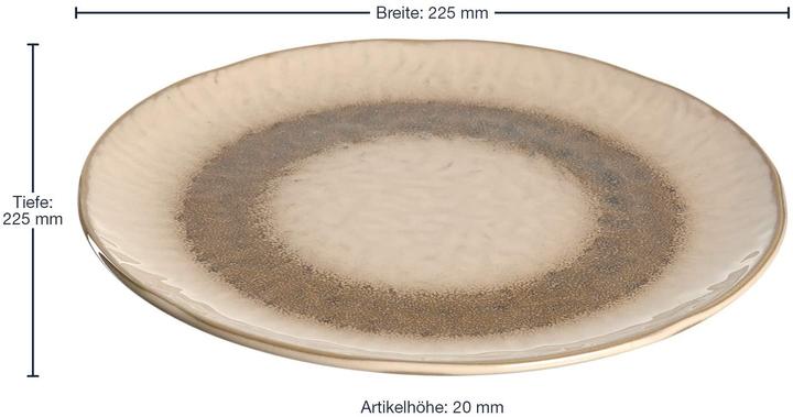 Produktbild Leonardo Keramikteller 23 sand Matera (1 x, 23 cm)