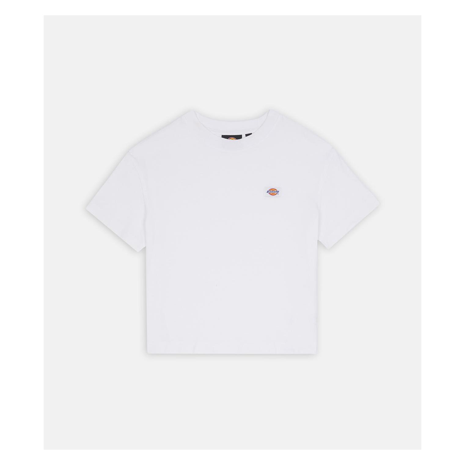 Dickies, Damen, Shirts, Oakport Boxy Ss Tee White, Weiss, (L)