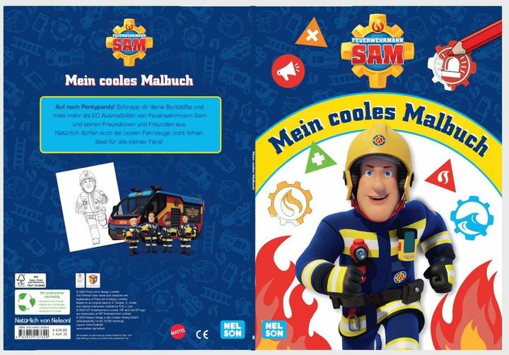 Actual product image Fireman Sam: My cool colouring book