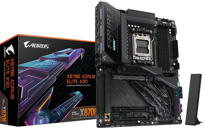 Image du produit Gigabyte X870E AORUS ELITE X3D (AM5, AMD X870E, ATX)