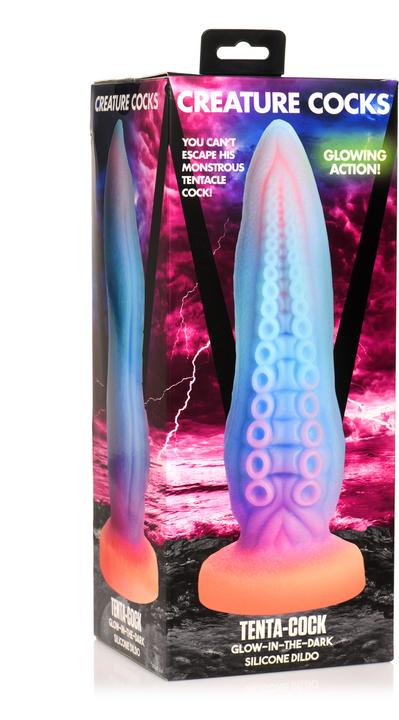Actual product image Creature Cocks Tenta-Cock - Glow-in-the-Dark Silicone Dildo