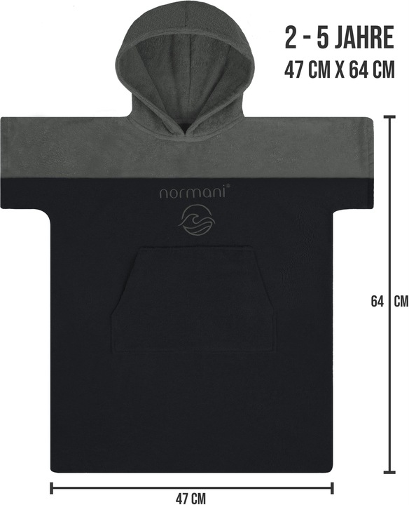 Produktbild Normani Kinder Badeponcho 2-5 Jahre Puwai (2, 3, 4, 5)