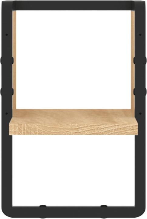 Image du produit vidaXL Étagère murale avec tringle Chêne Sonoma 20x25x30 cm,Couleur (20 x 25 x 30 cm)
