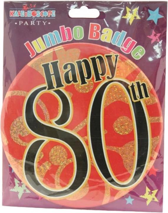 Produktbild Kaleidoscope Glitzer 80. Party Anstecker