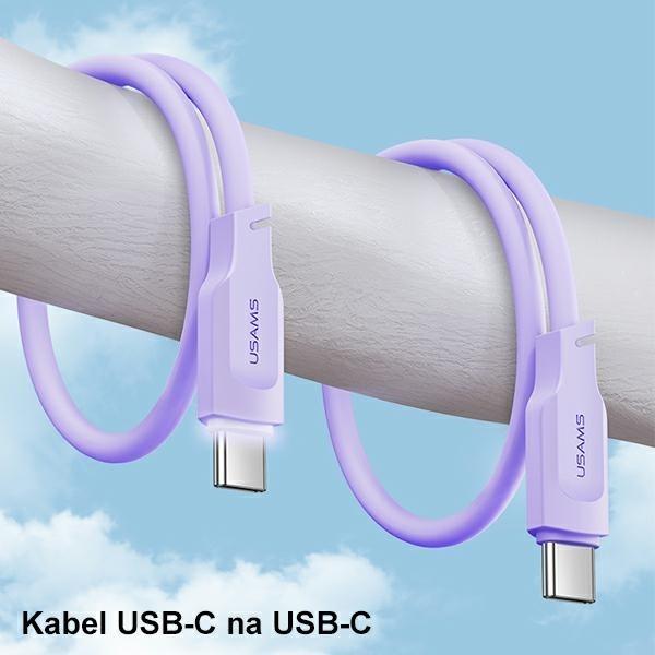 Actual product image Usams Charging Cable Type-C to Type-C - Black (1.20 m, USB 3.2 Gen 1)
