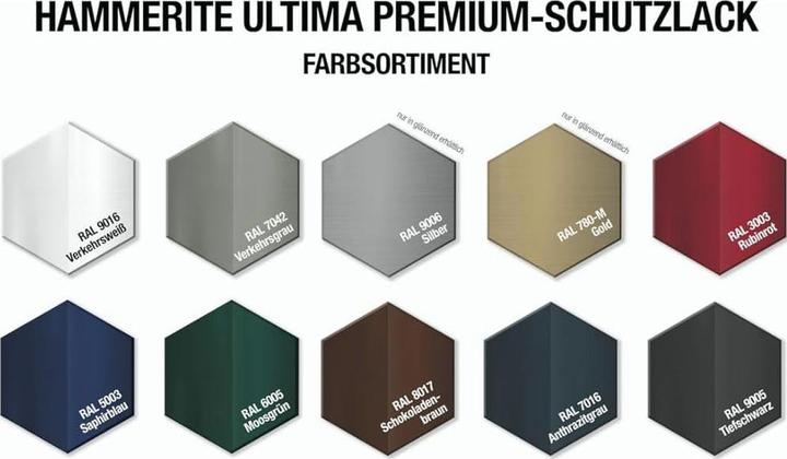 Actual product image Hammerite Metal protective lacquer ULTIMA matt (750 ml, Ruby red RAL 3003)