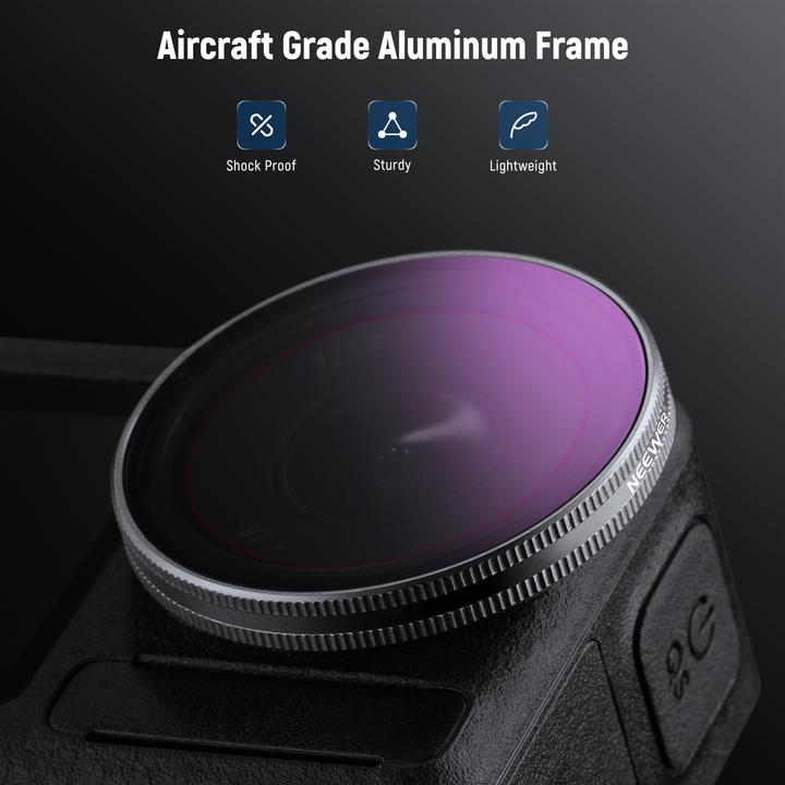 Image du produit Neewer 4-pack Filter compatible with DJI Action 3/4/5 (CPL/ND8/ND16/ND32)